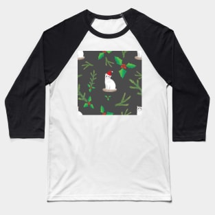 XMas Ragdoll Cats with Santa Hats - Winter Party Pattern Baseball T-Shirt